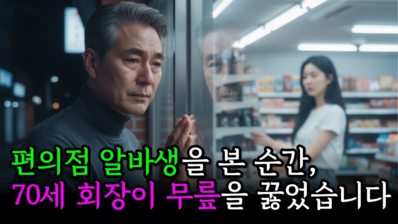 매일 밤 편의점 찾는 손자, 알바생 얼굴 보고 회장이 무릎 꿇은 이유