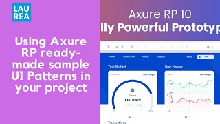 Episode 4: Using Axure RP ready made sample UI Patterns in your project