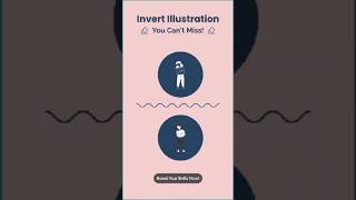 inverting vector images in illustrator #graphicdesign #illustratortips