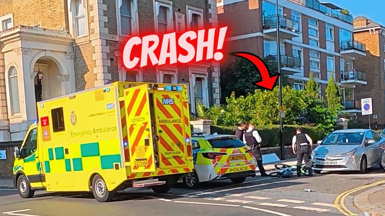 Водитель Uber сбил байкера в Лондоне! ​​Очередной день доставки еды — взгляд водителя