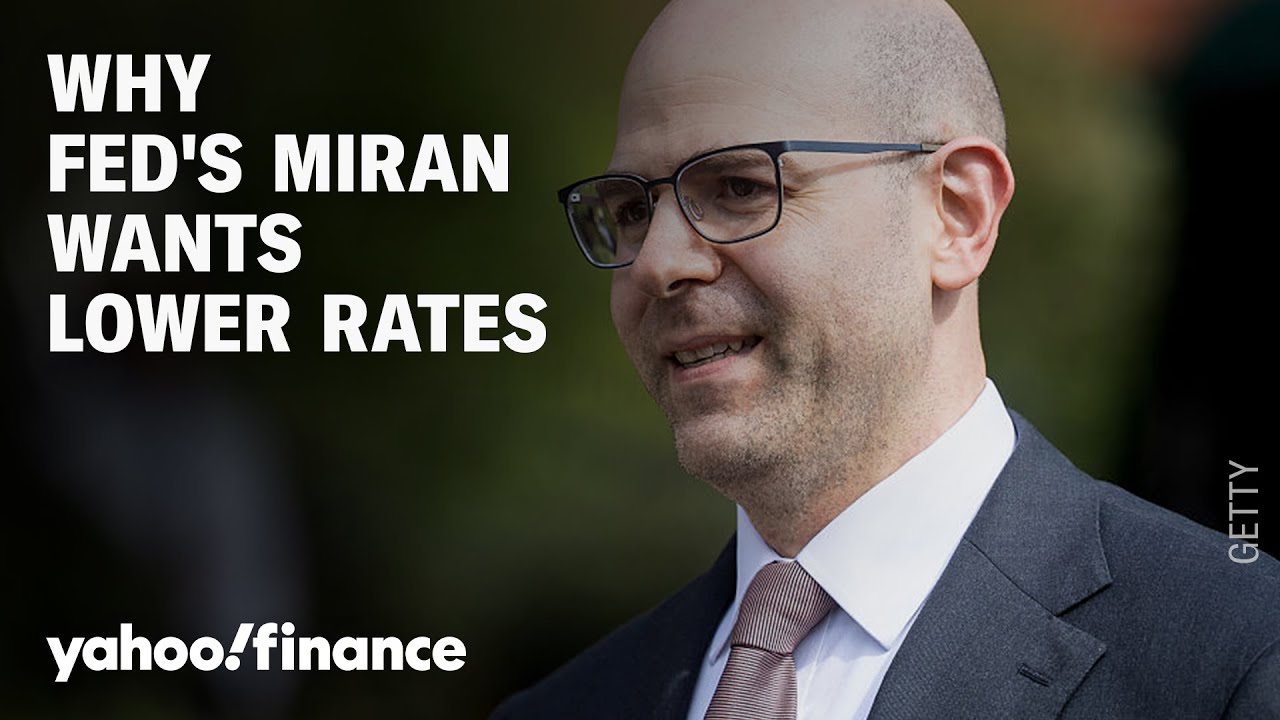 Fed's Miran on why interest rates could be lower
