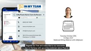 Medicaid Billing Webinar with InMyTeam