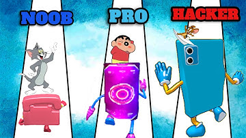 NOOB vs PRO vs HACKER | In Mobile Run 3D | With Tom And Jerry | DigiOn Gamer
