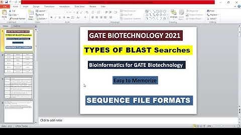 Bioinformatics for GATE Biotechnology 2021||DBT BET 2021||In English||Types of BLAST Programs