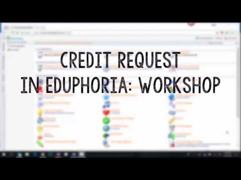 Credit Request in Eduphoria Workshop