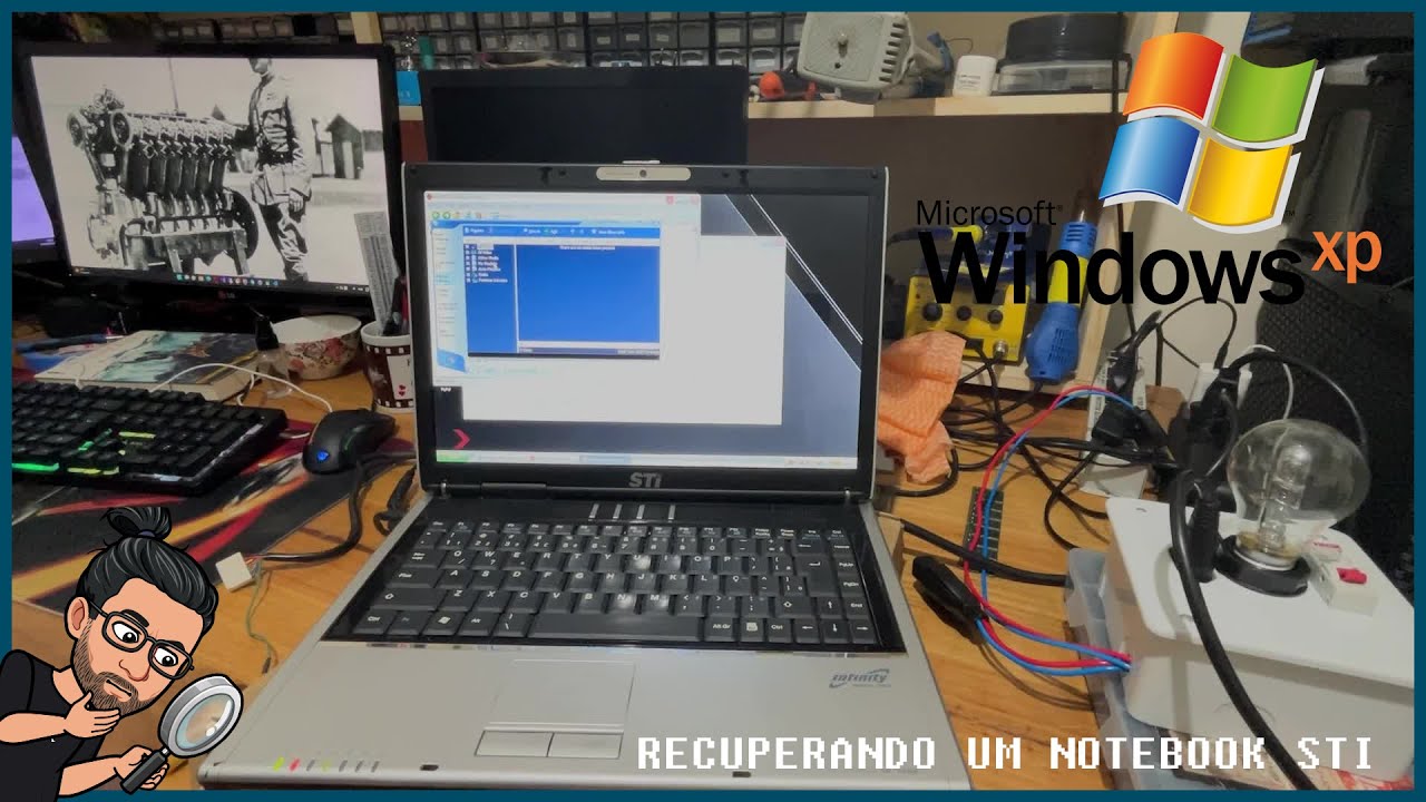 #0027 Recuperand0 um NoteBook STI Windows XP - YouTube