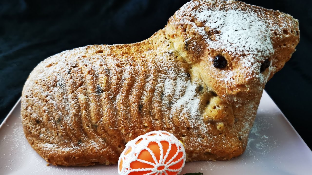 Velikonoční beránek s kandovaným ovocem