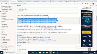 Oracle INSERT ALL statement--10