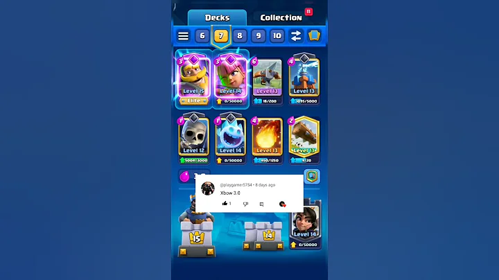 3.0 Xbow cycle deck 🤯 | clash royale | #shprts #battleroyale #subscribe