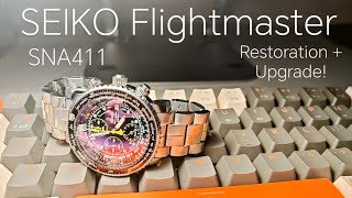 DIY: SEIKO Flightmaster SNA411 crystal replacement + restoration