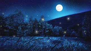 Relaxing Sleep Music And Night Nature Sounds Soft Crickets Beautiful Piano Fall Asleep