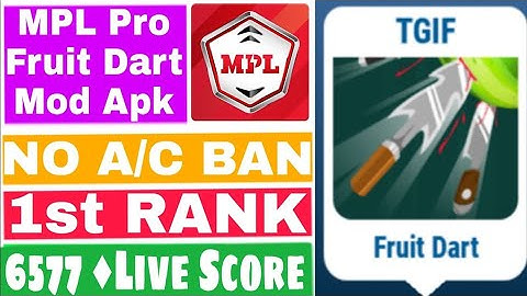 MPL PRO Fruit Dart New Trick | Every time 4500+Score | Every Time Win With PROOF🔥🔥