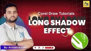 Create Long Shadow Text In Corel draw || Corel draw tutorials || Tips & Tutorials in Corel Draw