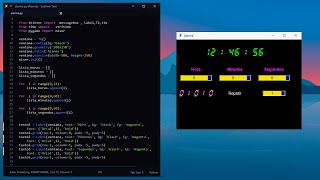Reloj digital con Alarma en Tkinter | PYTHON