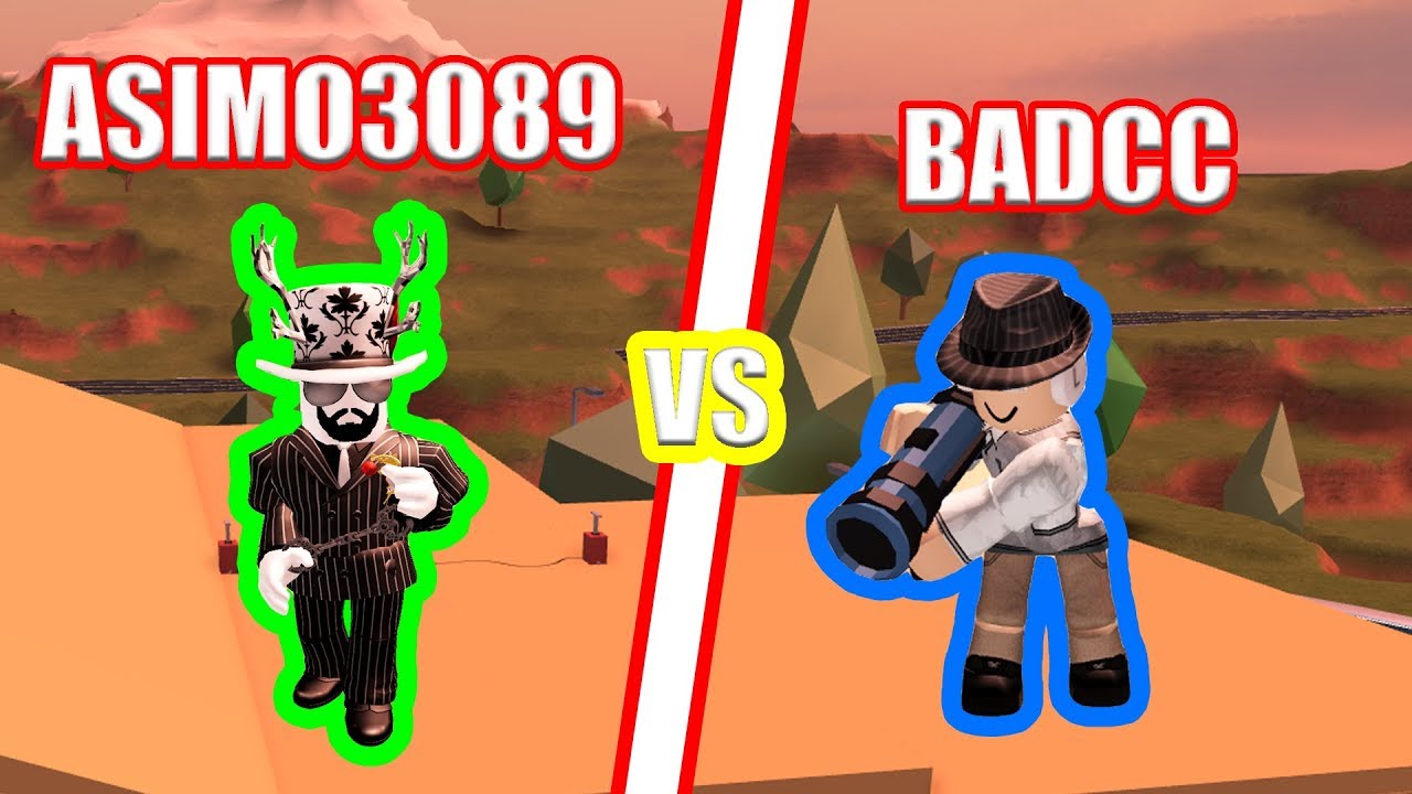 Badcc Vs Asimo3089 Battle Roblox Jailbreak Youtube