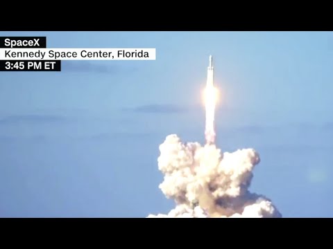 Her skyter SpaceX opp verdens kraftigste romrakett