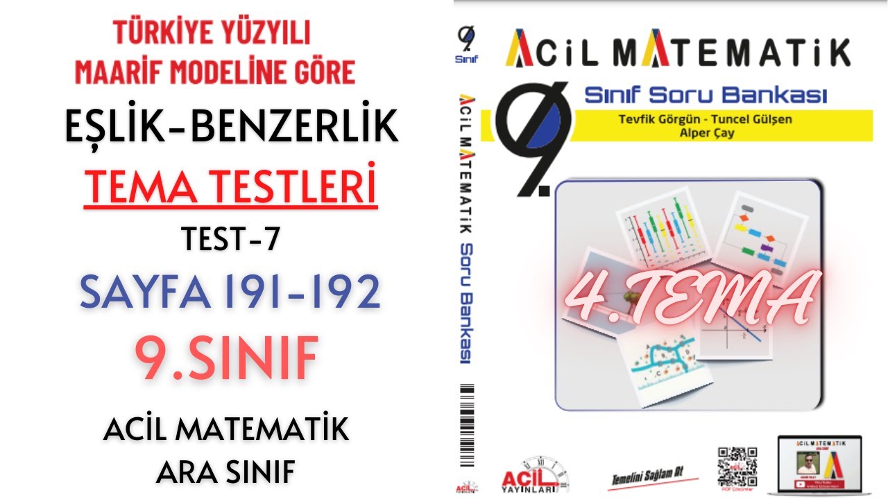 9.Sınıf Soru Bankası 4.TEMA TESTLERİ Test-7 (Sayfa 191-192)