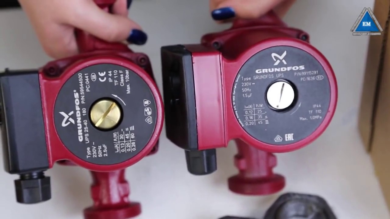 Как определить подделку на насоса Grundfos UPS 25 40 180 - YouTube