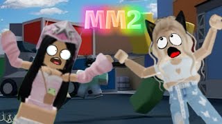 Je joue à Mm2 (Murder mystery 2) sur roblox avec mon amie ! 🔫🔪😇