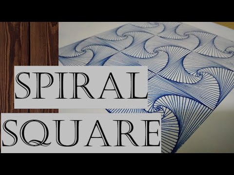 How to draw spiral square