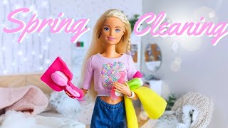 Come CLEAN my Dollhouse with Me!✨️| The story of my first Barbie dolls! Get Barbie Ready