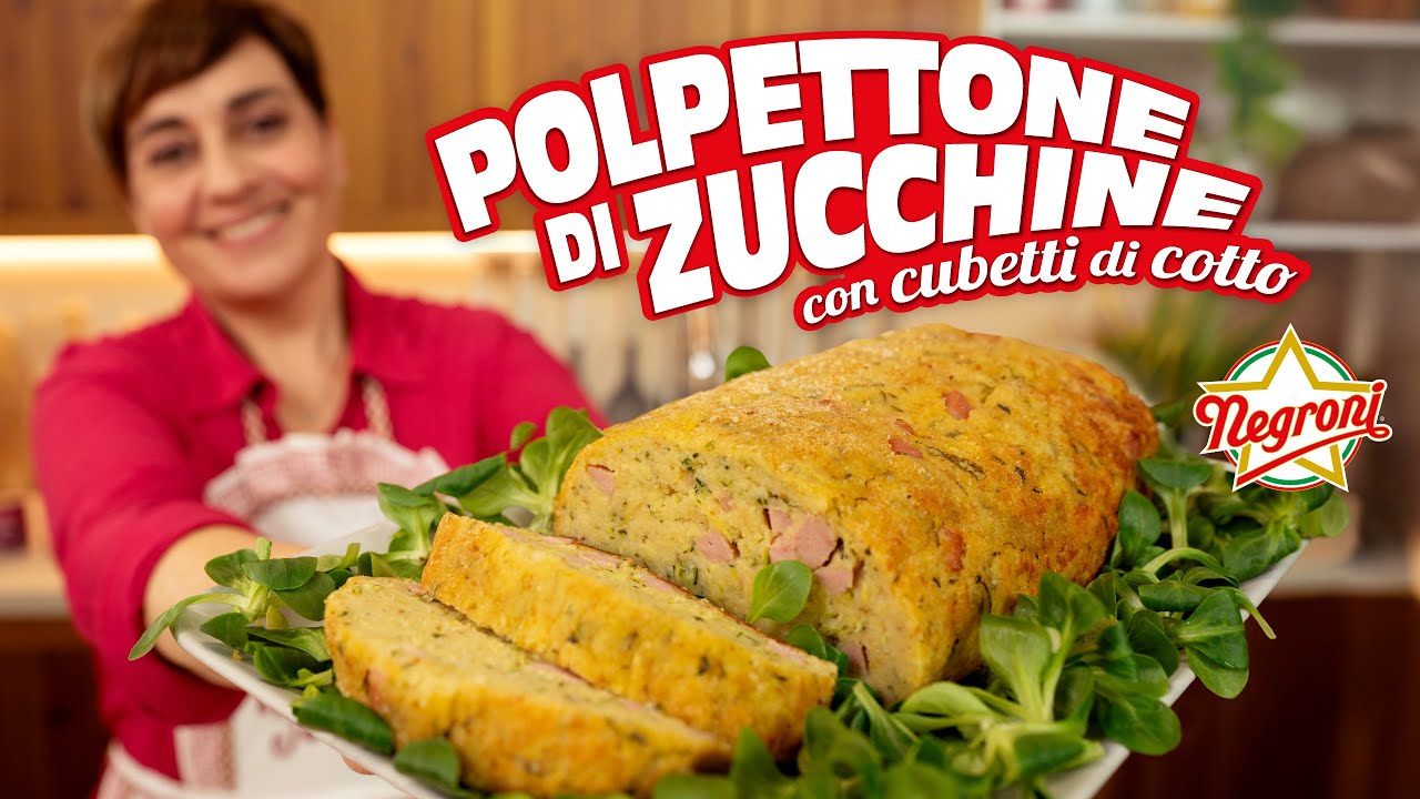 POLPETTONE DI ZUCCHINE CON CUBETTI DI COTTO Ricetta Facile - Fatto in Casa da Benedetta