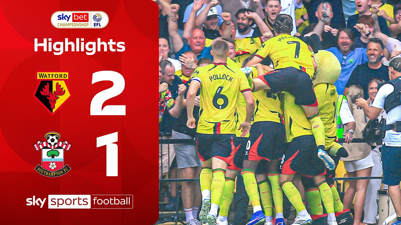 Watford hold on after Nabizada WONDER GOAL! 😱 | Watford 2-1 Southampton | EFL Highlights