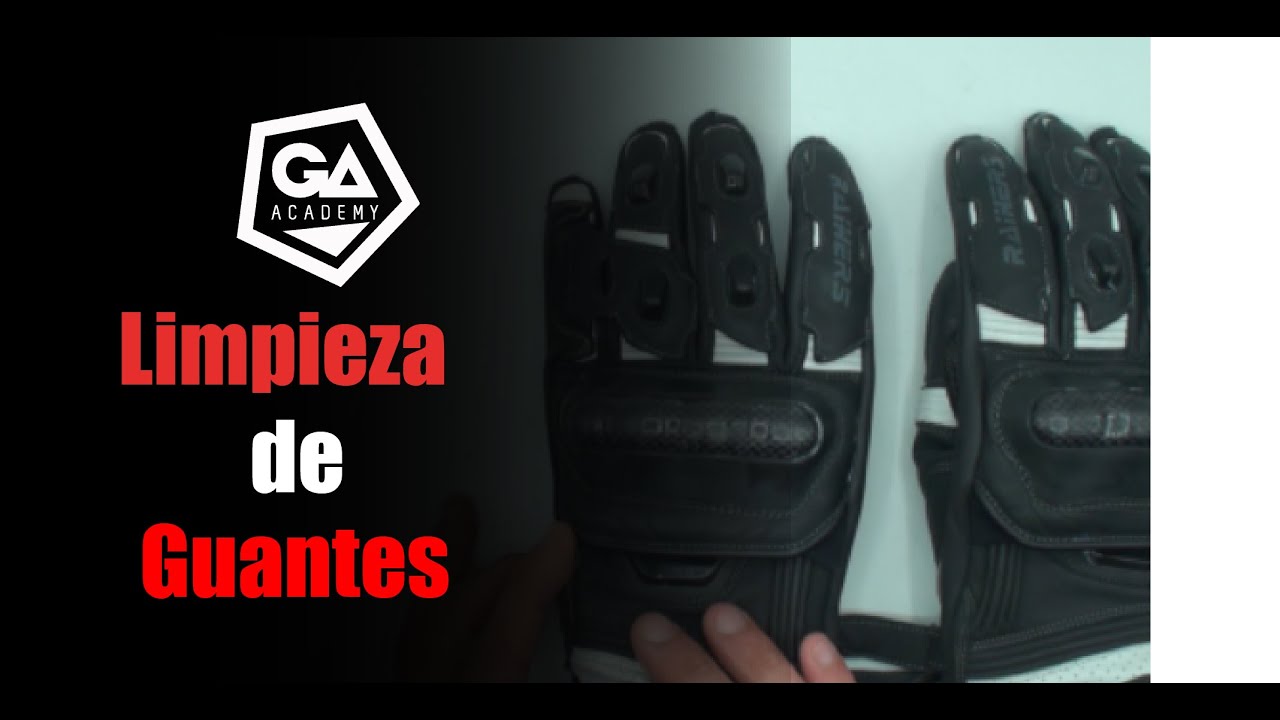 Limpieza guantes de moto - YouTube