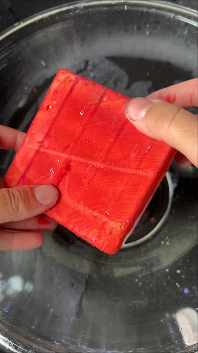 Soaking ink into a chalk block #satisfying #ink #colorful #gymchalk #w, soaking ink into chalk