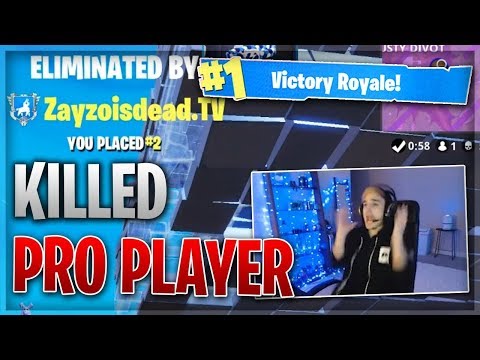 I KILLED A PRO PLAYER AND HE RAGED! (Fortnite Battle Royale Zayzo Vs Tempo Payne)