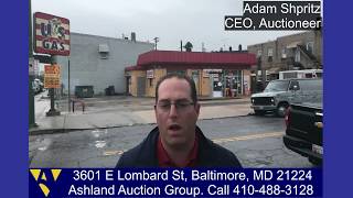 Information Store&Gas Station at 3601 E Lombard St, Baltimore, MD. Public Auction Sep 14 2017 11AM Guide