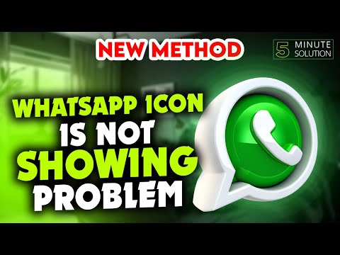 whatsapp icon is not showing problem | my whatsapp icon disappeared