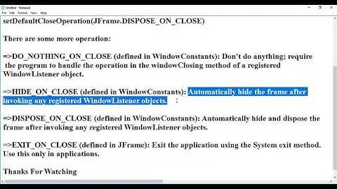 How to Close one JFrame without closing another