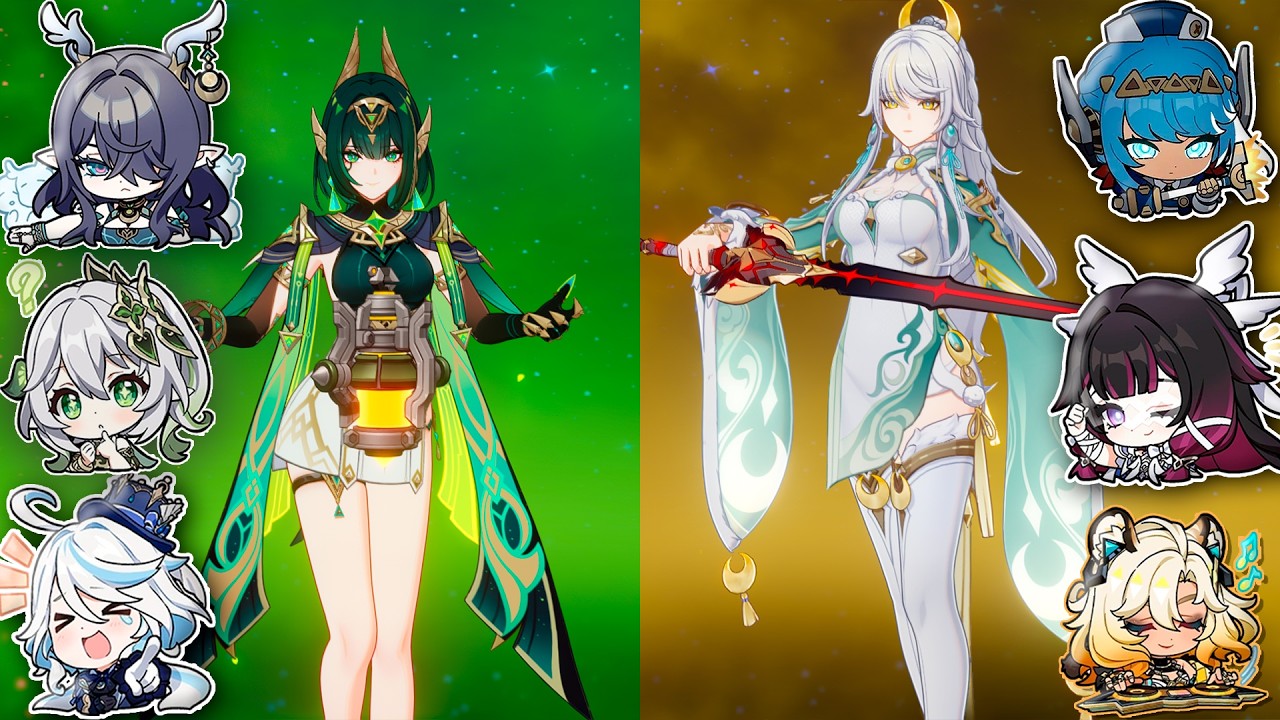 Нефер С0 Лунные бутоны и Цзы Бай С0 Лунный кристал - Геншин Импакт | Витая Бездна 6.4