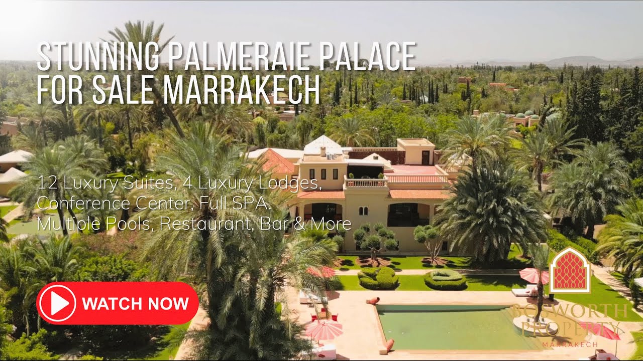 Stunning Palmeraie Palace For Sale Marrakech YouTube