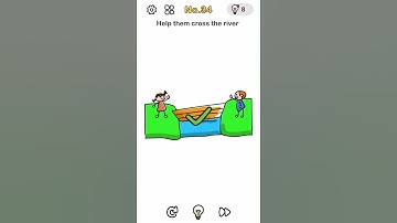 Brain Out Level 34 Solution | Help Them Cross The River.