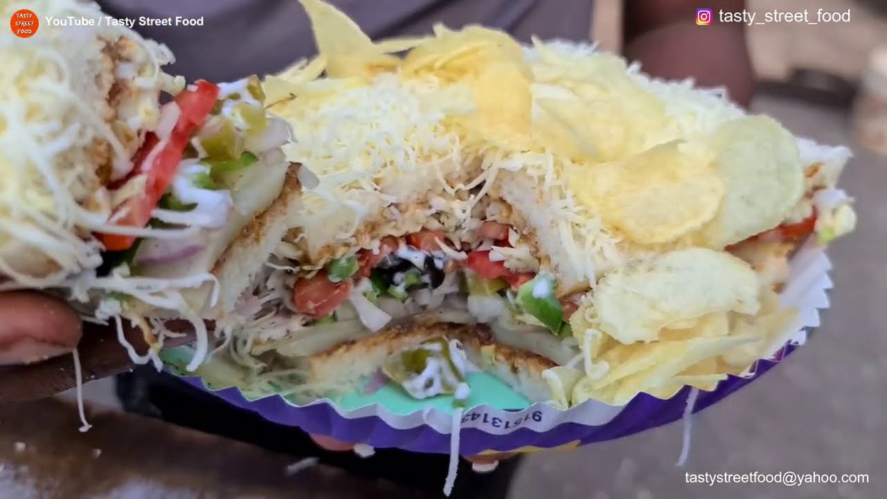 Mexican Salsa Sandwich || Mumbai"s Most Fancy Sandwich || Indian Street Food | Tasty Street Food