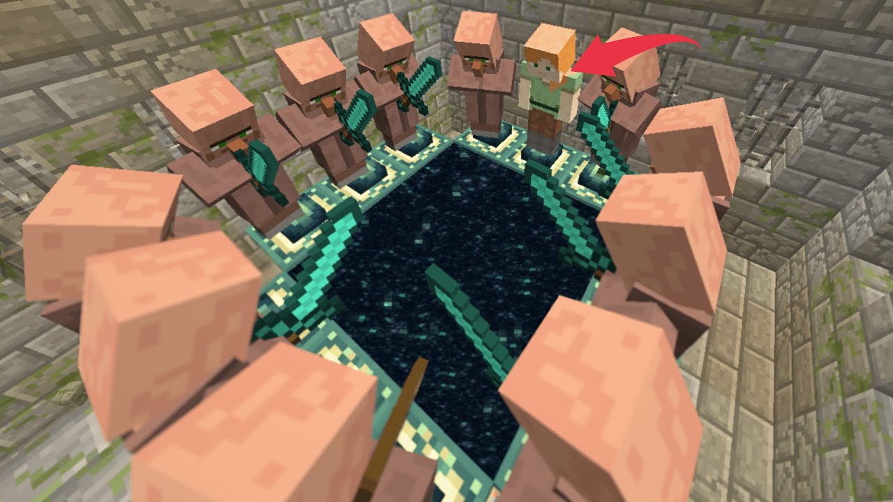 Minecraft But Villagers Beat The Game For You.minecraft viral carryminati proboiz95 youtube