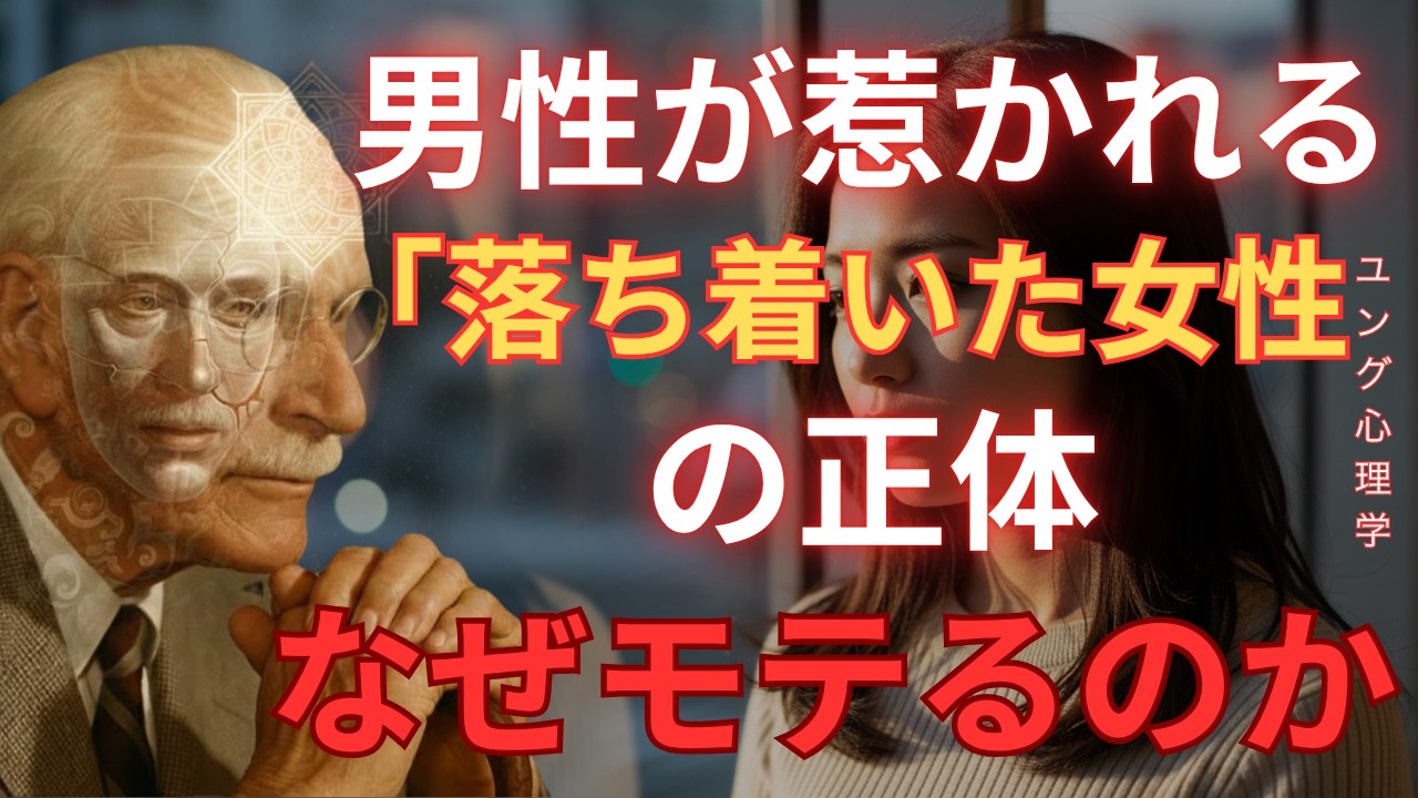 【衝撃】男性が本能的に惹かれる「落ち着いた女性」の正体｜なぜ静かな女性ほどモテるのか|カール・ユング|個性化|内面の癒し|静かな女性|沈黙の力