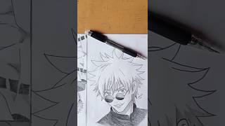 How I draw Jujutsu Kaisen characters 🤯 #art #drawing #jujutsukaisen #shorts