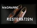 Thrifted Magnanni shoes restoration