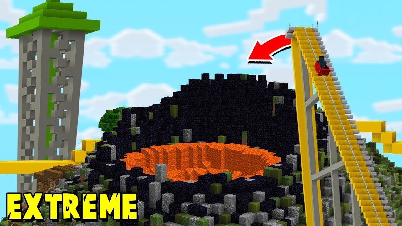 PERMAINAN EKSTRIM DI SEKITAR GUNUNG BERAPI! - Minecraft 
