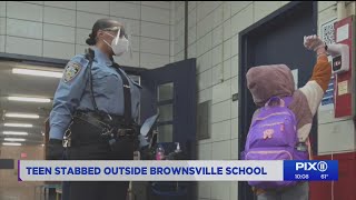 17-year-old girl stabbed during fight in front of Brooklyn high school: NYPD