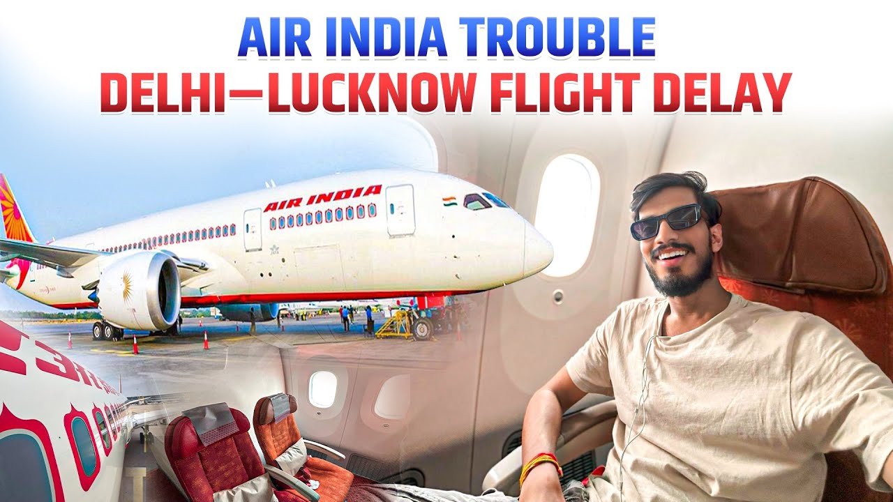 Scariest Flight Ever! ✈️ Delhi–Lucknow Airindia Economy Class Food & Airindia A320 Economy Class