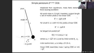 computational physics, lec 7 - damped driven pendulum, (non)-isochronism, (non)-linearity, resonance