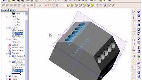 Alibre Design: Pattern and Mirror