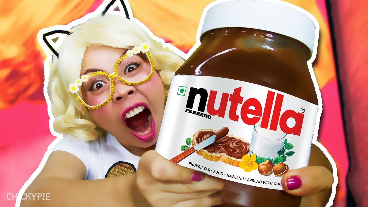 กินจุ | กิน ช็อคโกแลต Nutella 1 กระปุกใหญ่