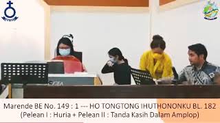 Saxophone Buku Ende Nomor 149 : HO TONGTONG IHUTONONKU