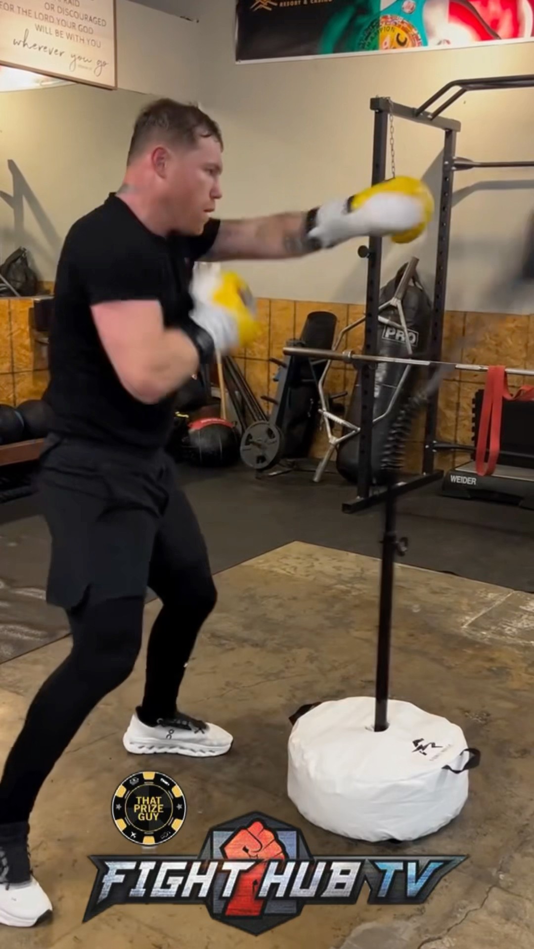 Canelo Alvarez MASTERING REFLEX BAG ahead of Scull fight!