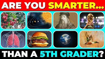 Are You SMARTER Than a 5th Grader ? 30 Questions Challenge | General Knowledge Quiz